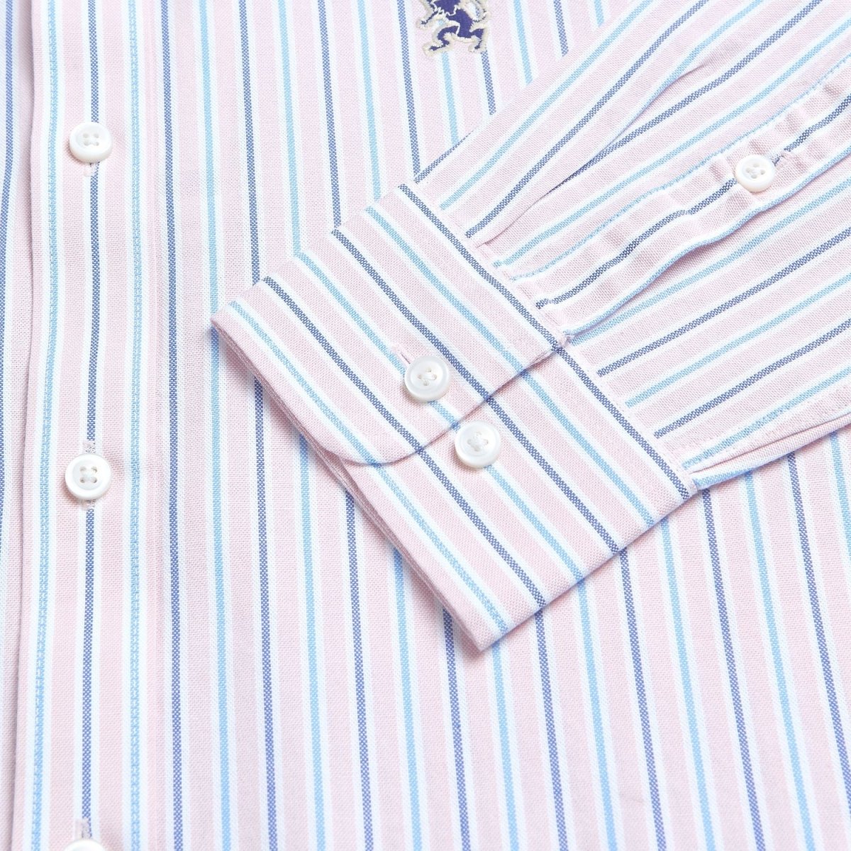 Giordano Men’s Cotton Slim Oxford Shirt with Embroidery - Premium Shirts