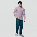 Giordano Men’s Cotton Slim Oxford Shirt with Embroidery - first_variant_option_2 Premium Shirts for Giordano