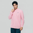 Giordano Men’s Cotton Slim Oxford Shirt with Embroidery - Premium Shirts