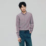 Giordano Men’s Cotton Slim Oxford Shirt with Embroidery - first_variant_option_2 Premium Shirts for Giordano