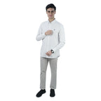 Giordano Men’s Cotton Slim Oxford Shirt with Embroidery - Premium Shirts