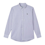 Giordano Men’s Cotton Slim Oxford Shirt with Embroidery - Premium Shirts
