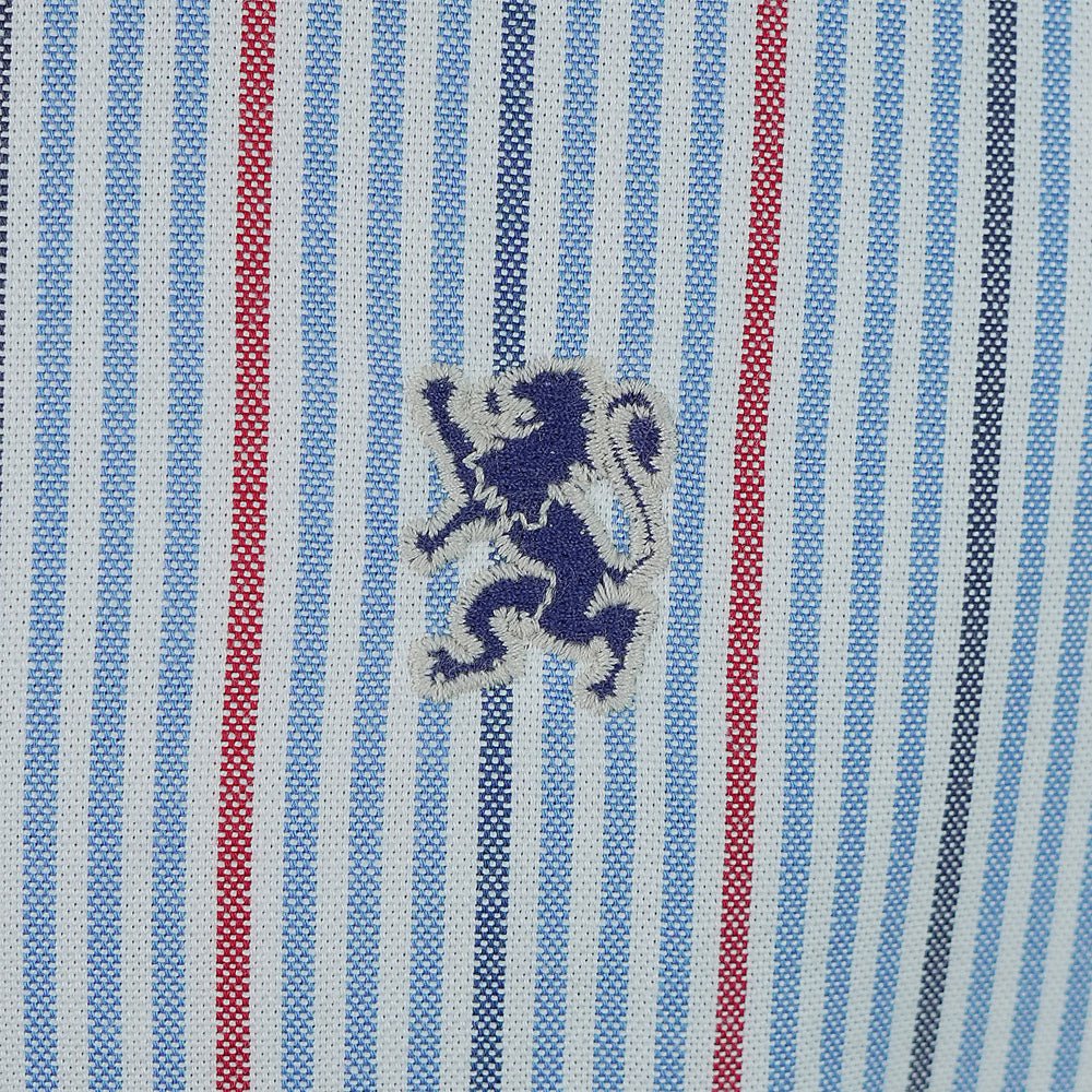 Giordano Men’s Cotton Slim Oxford Shirt with Embroidery - Premium Shirts