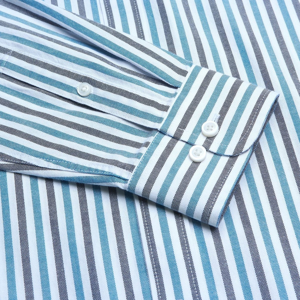 Giordano Men’s Cotton Slim Oxford Shirt with Embroidery - Premium Shirts