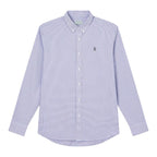 Giordano Men’s Cotton Slim Oxford Shirt with Embroidery - Premium Shirts