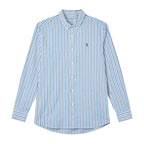 Giordano Men’s Cotton Slim Oxford Shirt with Embroidery - Premium Shirts