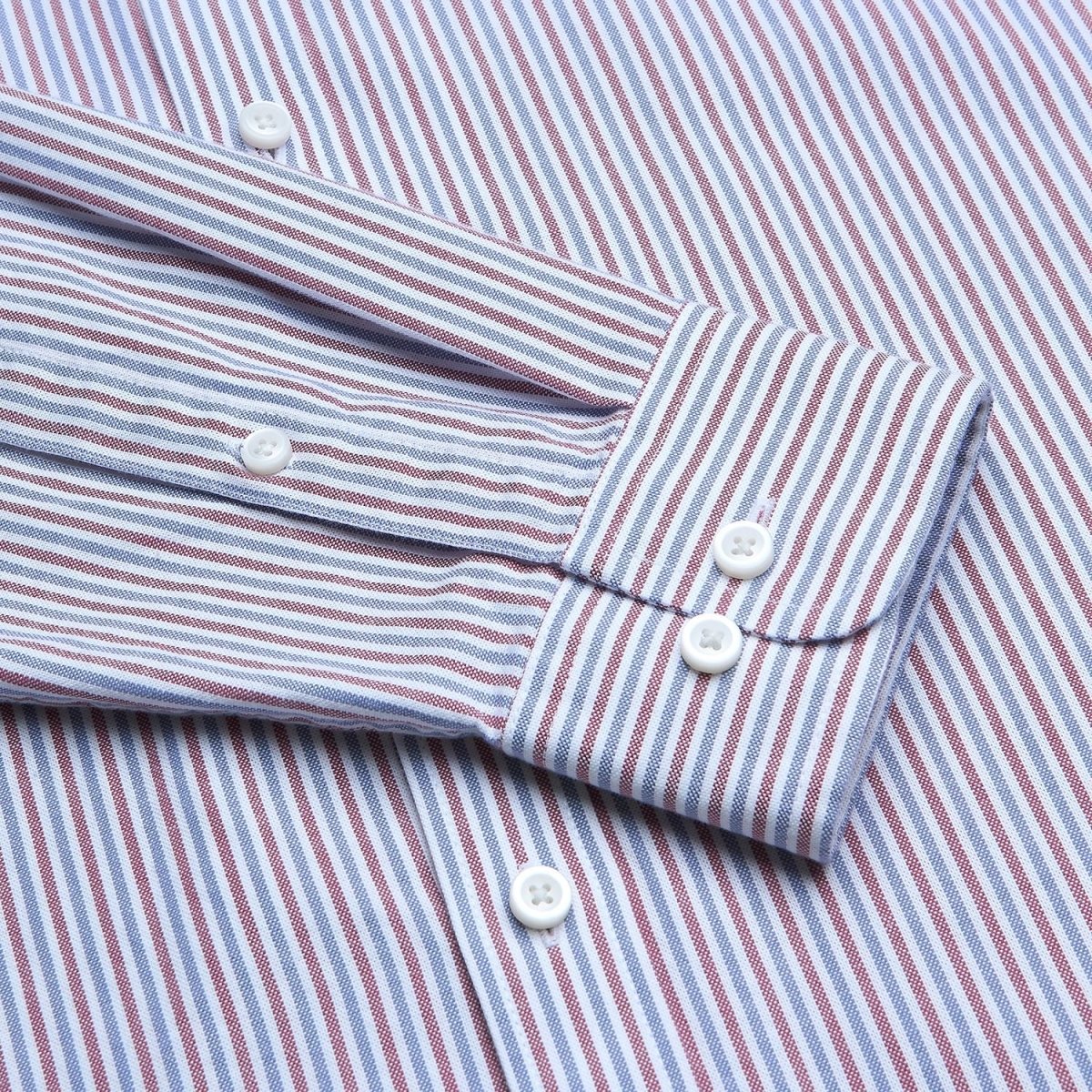 Giordano Men’s Cotton Slim Oxford Shirt with Embroidery - Premium Shirts