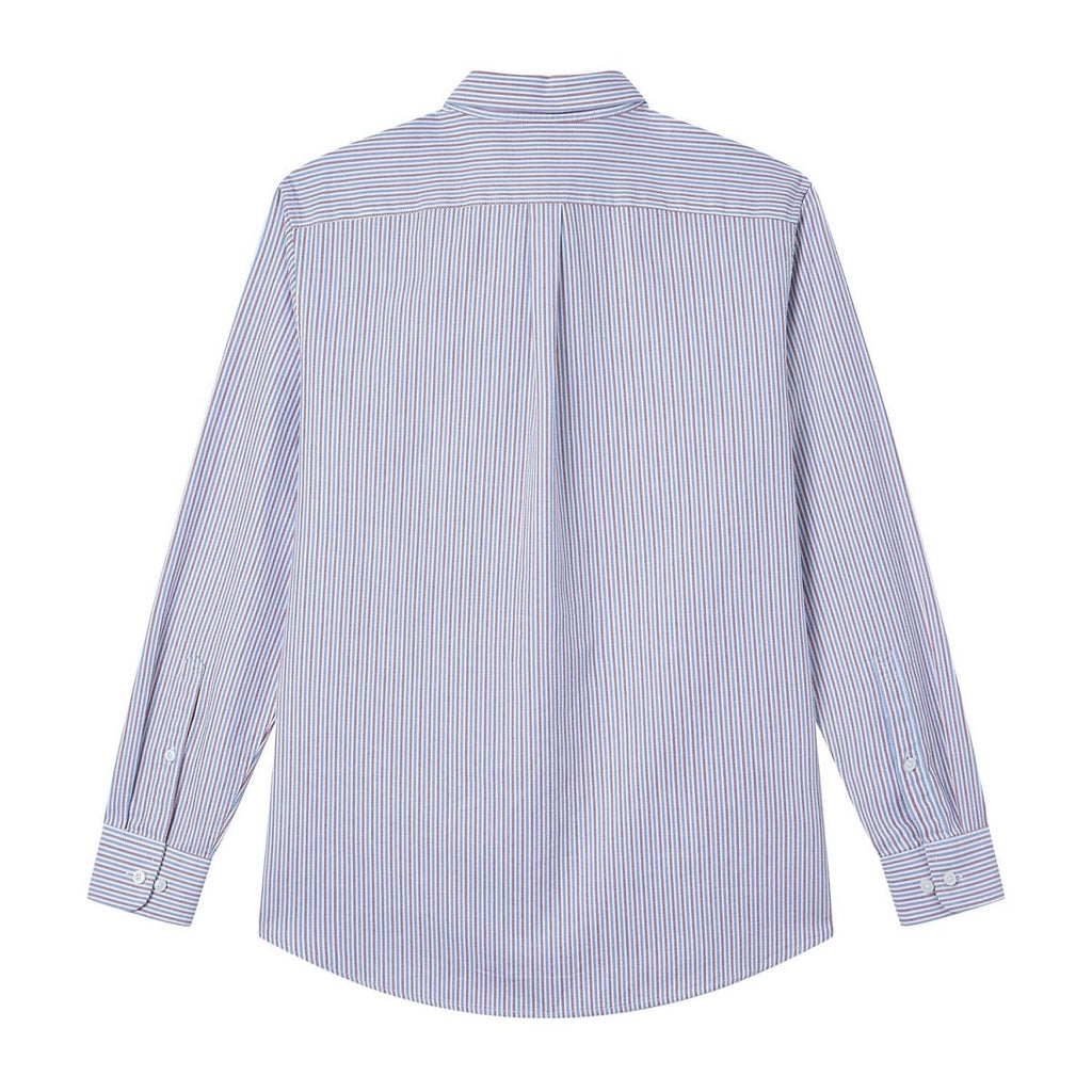 Giordano Men’s Cotton Slim Oxford Shirt with Embroidery - Premium Shirts
