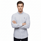 Giordano Men's Cotton Slim Oxford Shirt With Embroidery - Premium Shirts