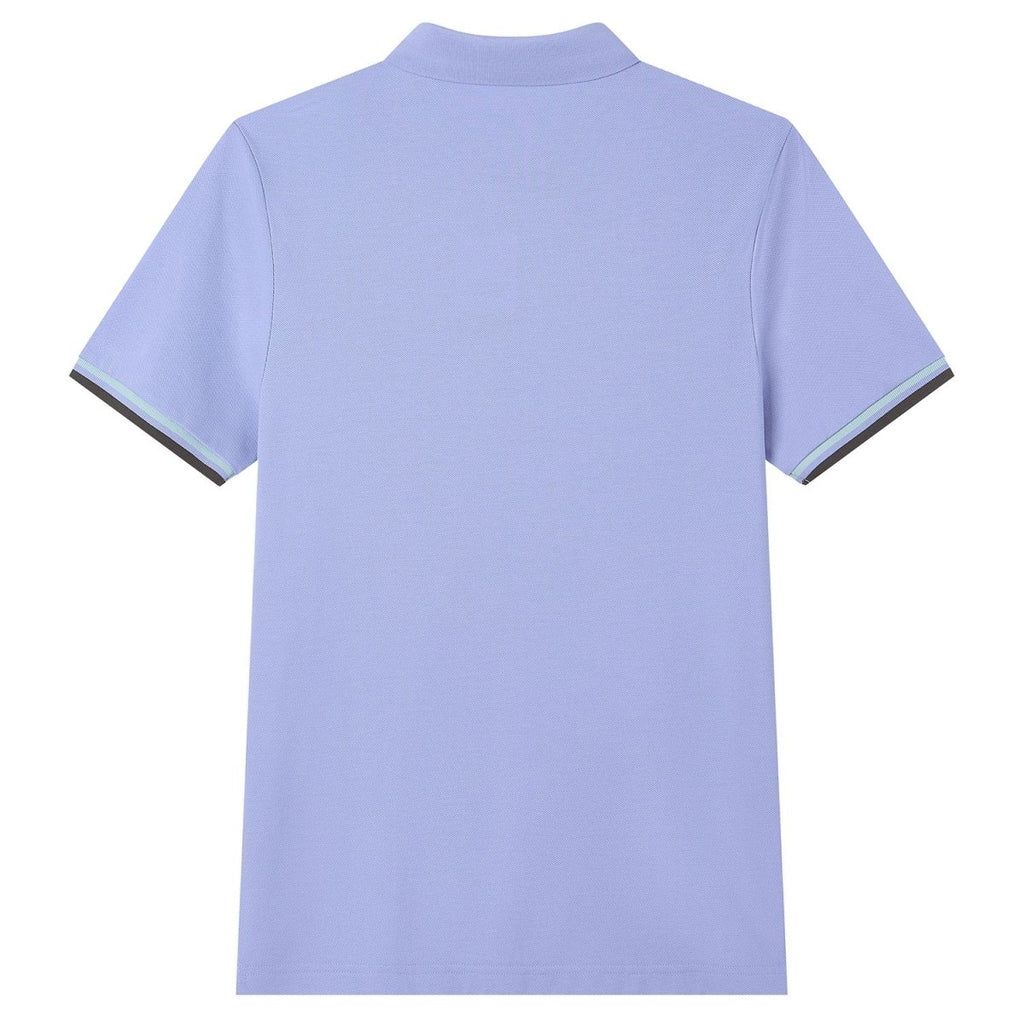 Giordano Men’s Cotton Slim Performance Polo with Small Lion Embroidery - Premium Polo