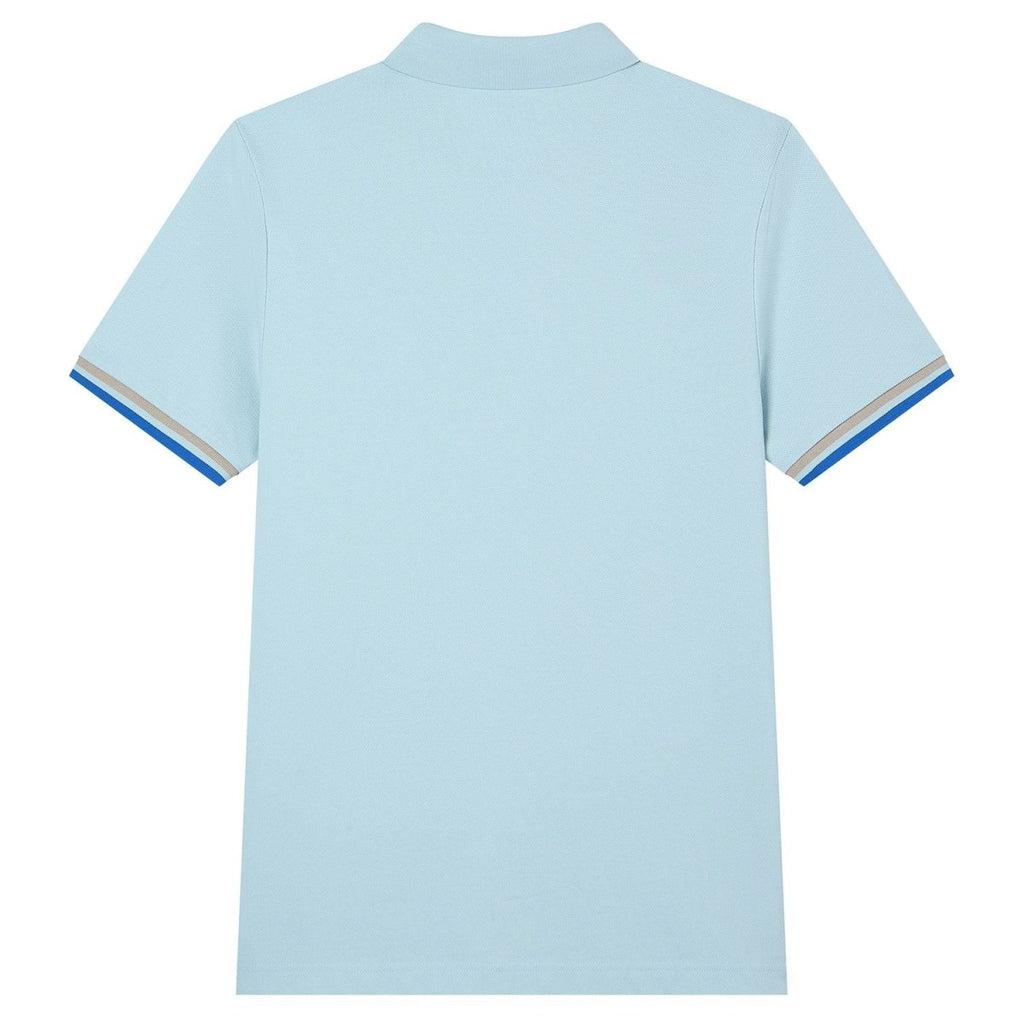 Giordano Men’s Cotton Slim Performance Polo with Small Lion Embroidery - Premium Polo