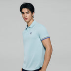 Giordano Men’s Cotton Slim Performance Polo with Small Lion Embroidery - Premium Polo