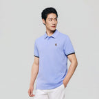 Giordano Men’s Cotton Slim Performance Polo with Small Lion Embroidery - Premium Polo