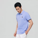 Giordano Men’s Cotton Slim Performance Polo with Small Lion Embroidery - Premium Polo