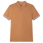 Giordano Men’s Cotton Slim Performance Polo with Small Lion Embroidery - Premium Polo