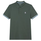 Giordano Men’s Cotton Slim Performance Polo with Small Lion Embroidery - Premium Polo