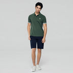 Giordano Men’s Cotton Slim Performance Polo with Small Lion Embroidery - Premium Polo