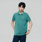 Giordano Men’s Cotton Slim Performance Polo with Small Lion Embroidery - Premium Polo