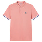 Giordano Men’s Cotton Slim Performance Polo with Small Lion Embroidery - Premium Polo