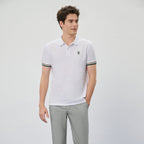Giordano Men's Cotton Slim Performance Polo With Small Lion Embroidery - first_variant_option_2 Premium Polo for Giordano