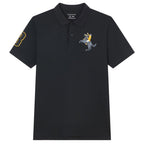 Giordano Men’s Cotton Slim Pique Polo with Napoleon Embroidery - Premium Polo
