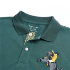 Giordano Men’s Cotton Slim Pique Polo with Napoleon Embroidery - first_variant_option_2 Premium Polo for Giordano