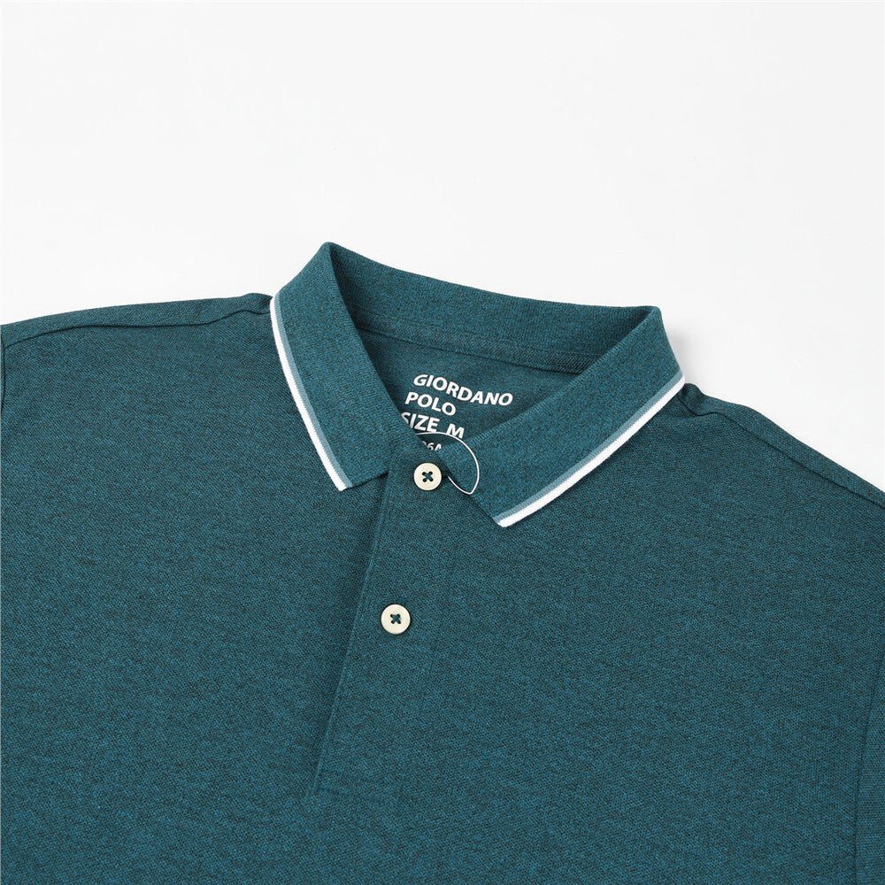 Giordano Men's Cotton Solid Polo - Premium Polo