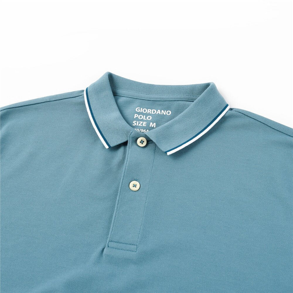 Giordano Men's Cotton Solid Polo - Premium Polo