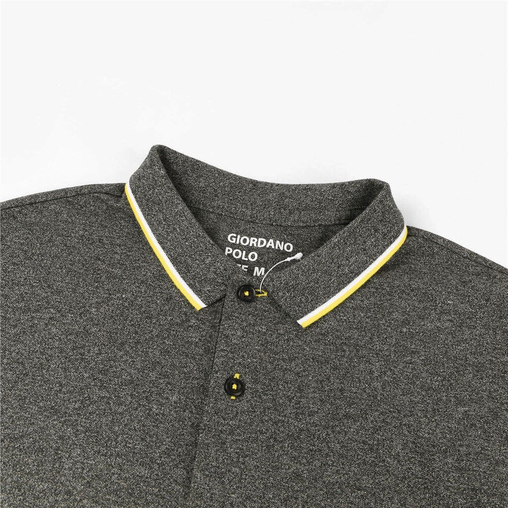 Giordano Men's Cotton Solid Polo - Premium Polo