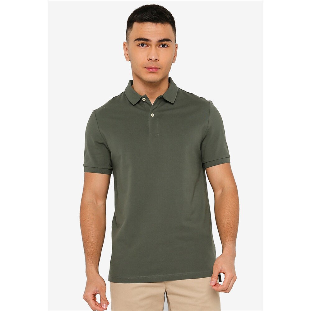 Giordano Men's Cotton Solid Polo - Premium Polo