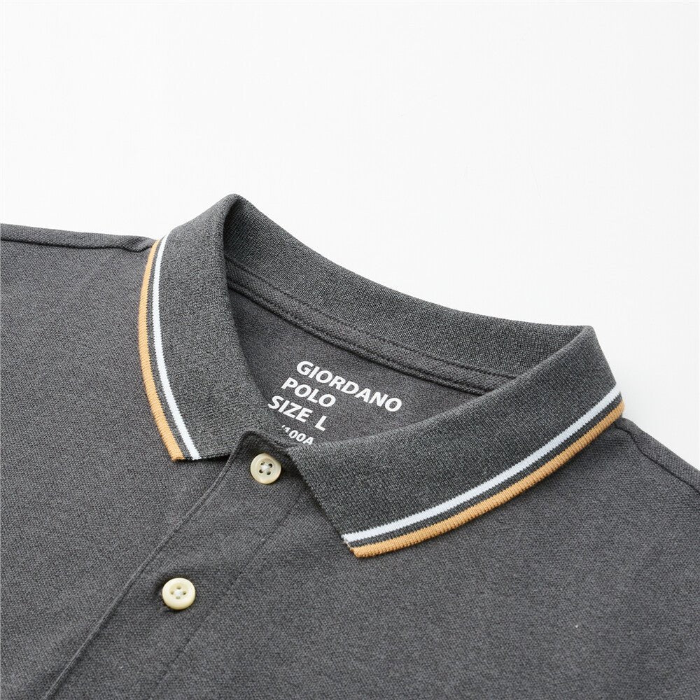 Giordano Men's Cotton Solid Polo - Premium Polo
