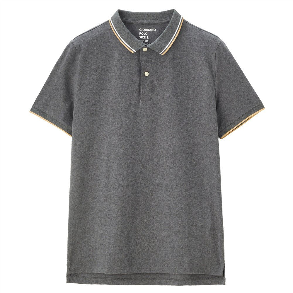 Giordano Men's Cotton Solid Polo - Premium Polo