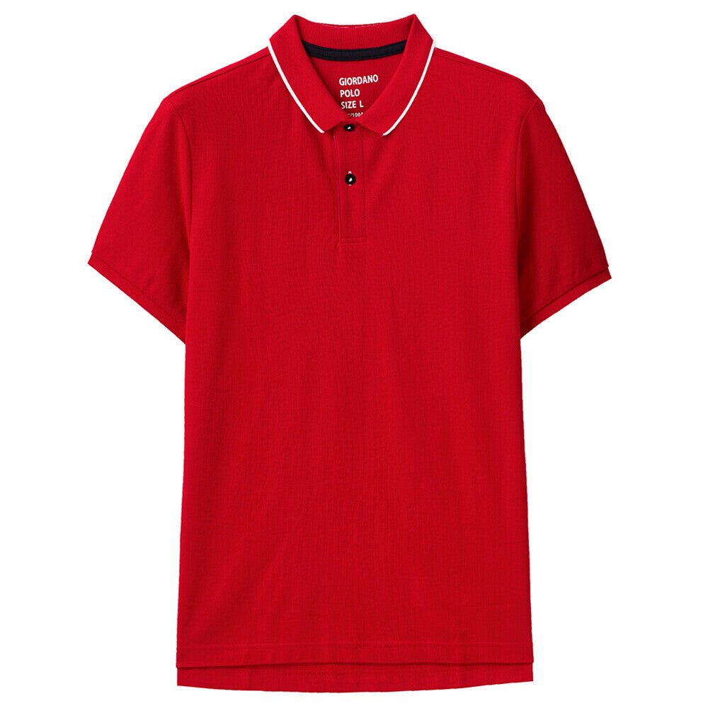 Giordano Men's Cotton Solid Polo - Premium Polo