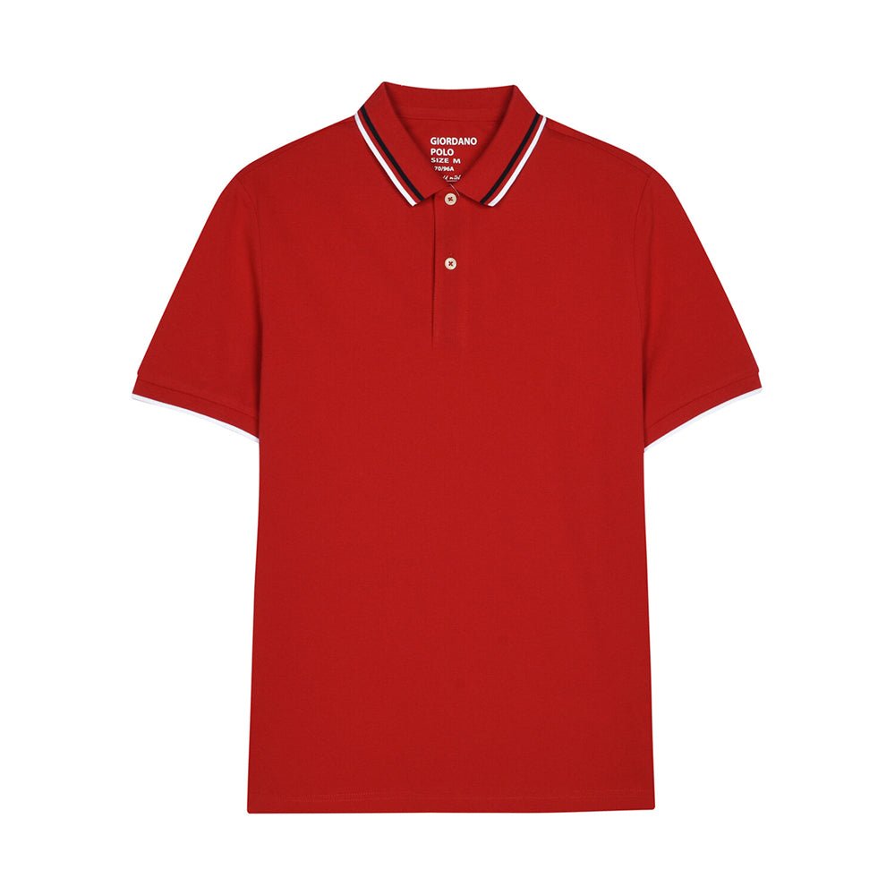 Giordano Men's Cotton Solid Polo - Premium Polo