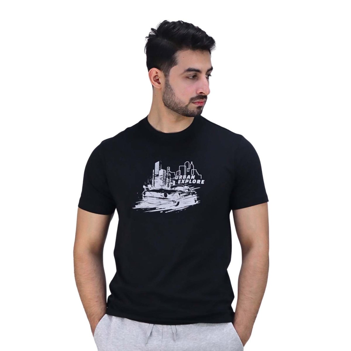 Giordano Men's Cotton Tee - Premium Print Tee