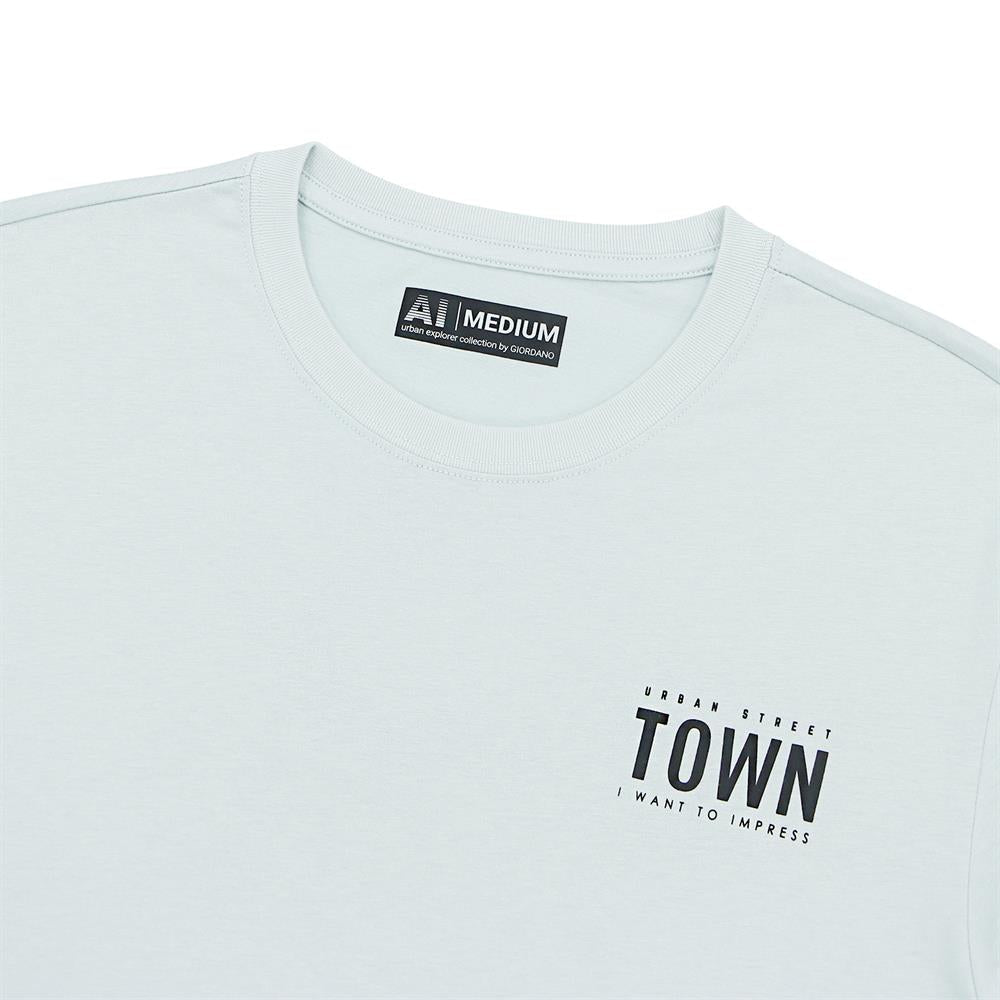 Giordano Men's Cotton Tee - Premium Print Tee