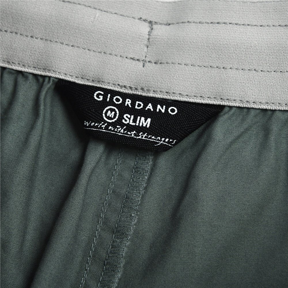 Giordano Men's Cotton Twill Bermuda Shorts - Comfort & Style - Premium Shorts