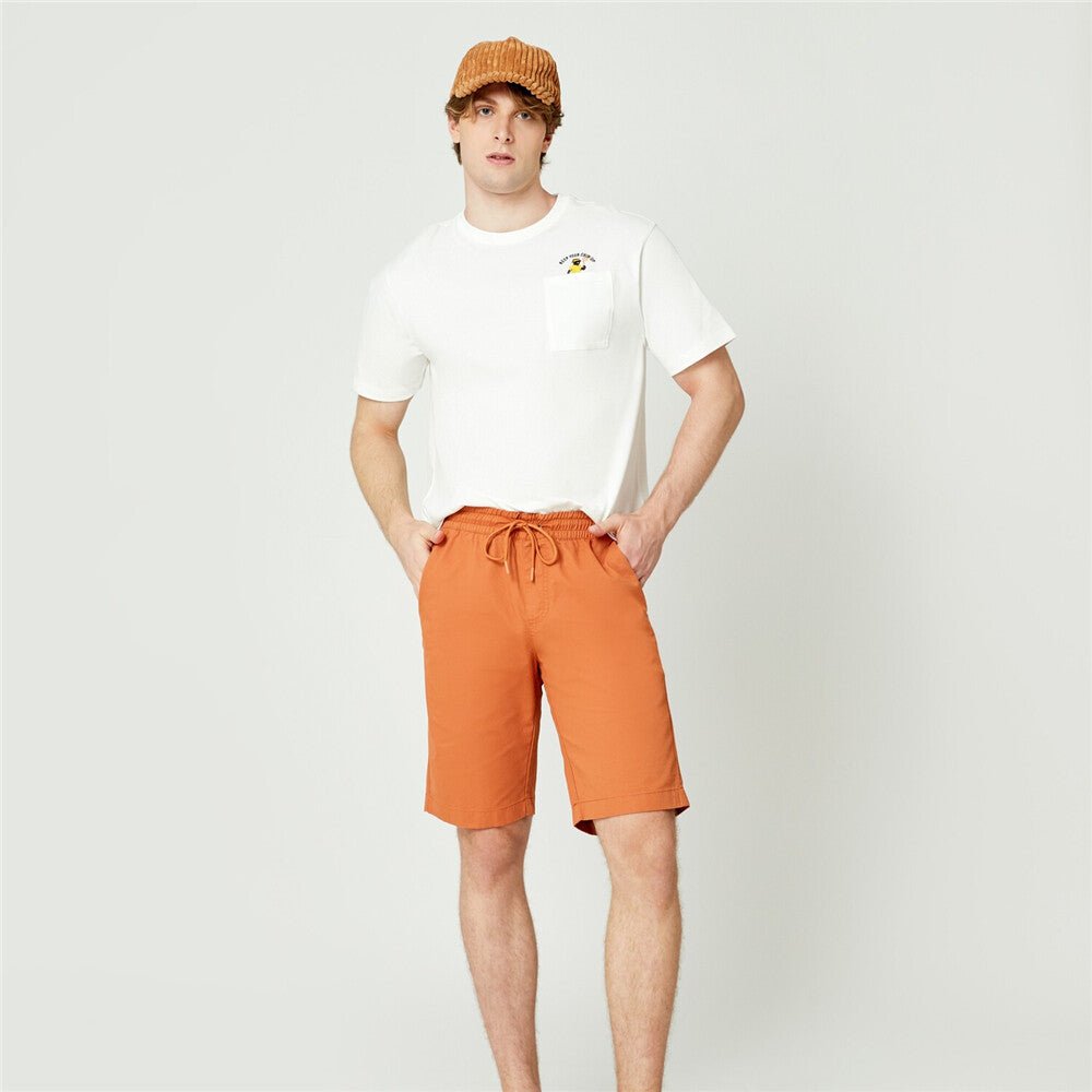 Giordano Men's Cotton Twill Bermuda Shorts - Comfort & Style - Premium Shorts