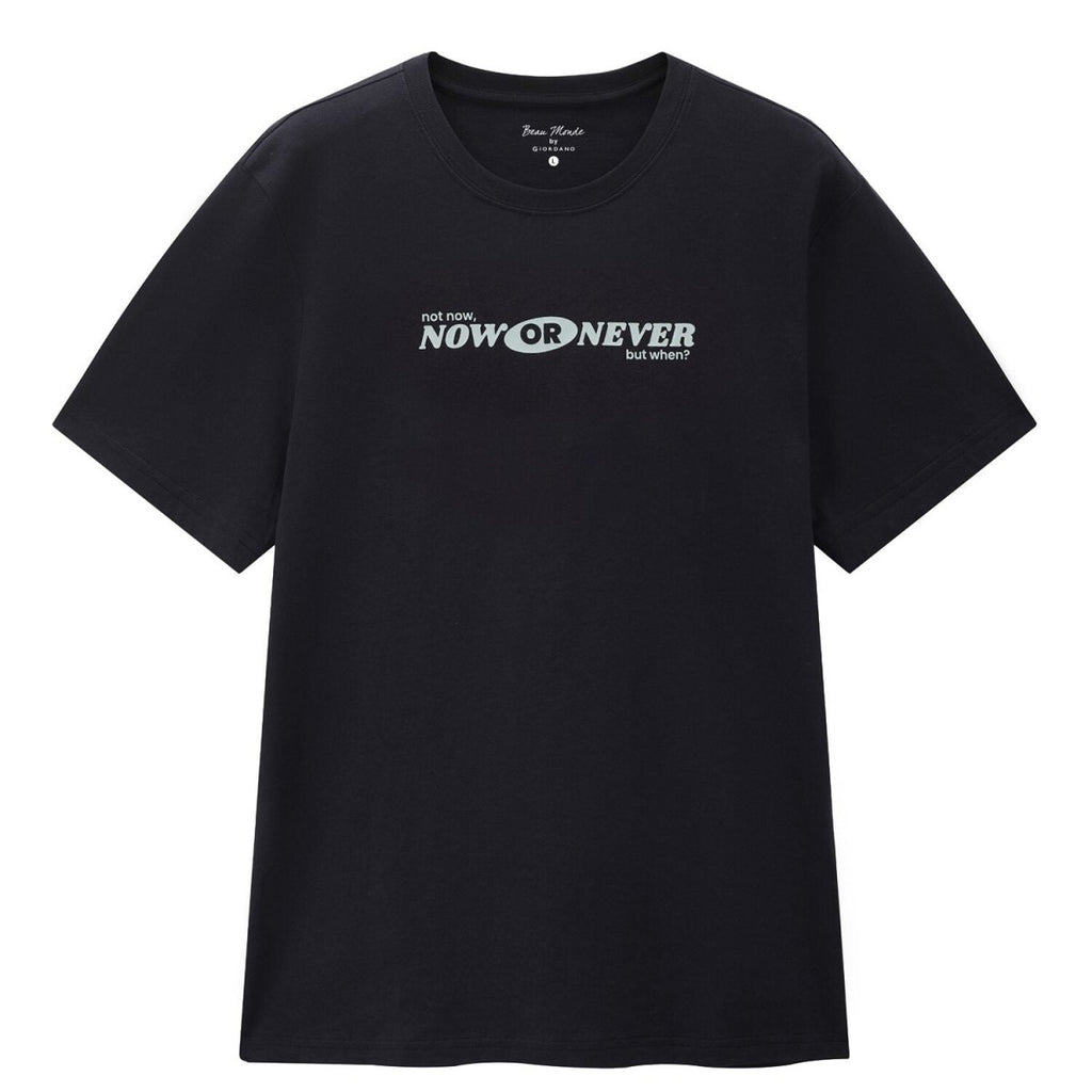 Giordano Men's Crew-Neck Graphic Tee | Online Exclusive - Premium Print Tee