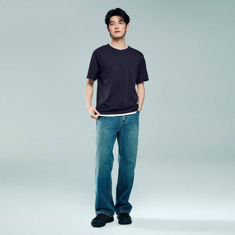 Giordano Men's Crew Neck Regular Tee | Online Exclusive - Premium Tee