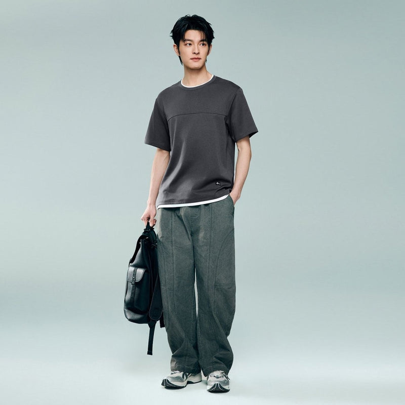Giordano Men's Crew Neck Regular Tee | Online Exclusive - Premium Tee
