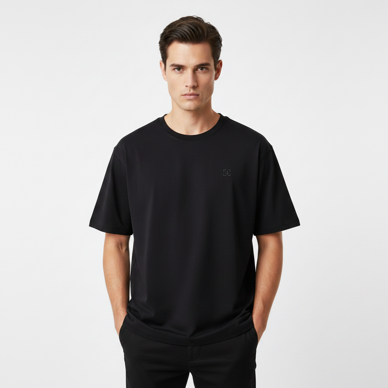 Men's Crew Neck Short Sleeve Loose Tee