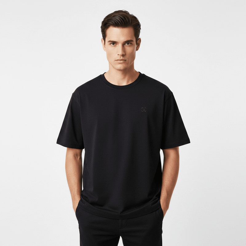 Giordano Men's Crew Neck Short Sleeve Loose Tee - Premium Tee