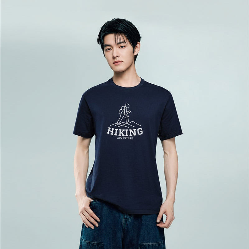 Giordano Men's Crew neck Short Sleeve Print Tee | Online Exclusive - first_variant_option_2 Premium Print Tee for Giordano