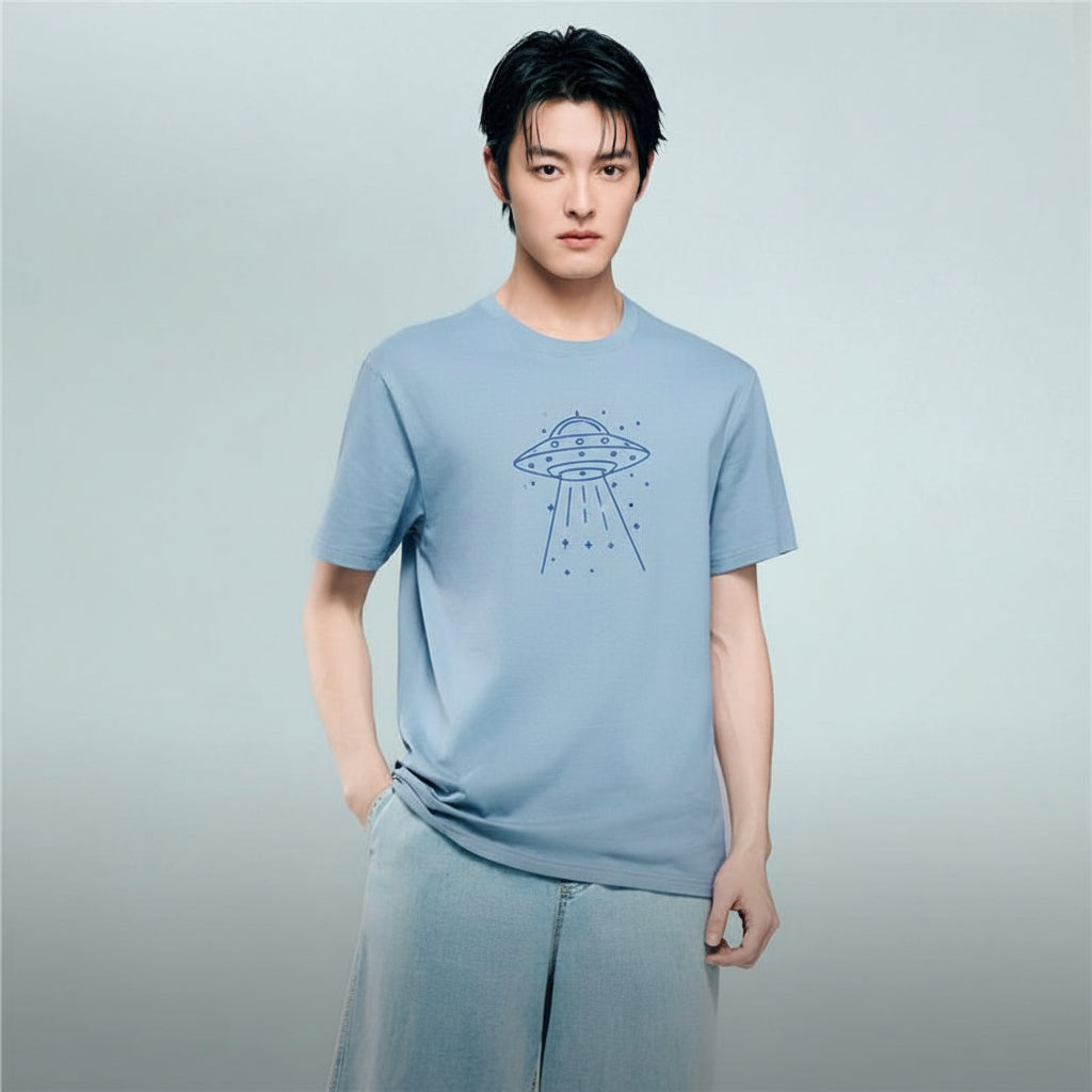 Giordano Men's Crew neck Short Sleeve Print Tee | Online Exclusive - first_variant_option_2 Premium Print Tee for Giordano