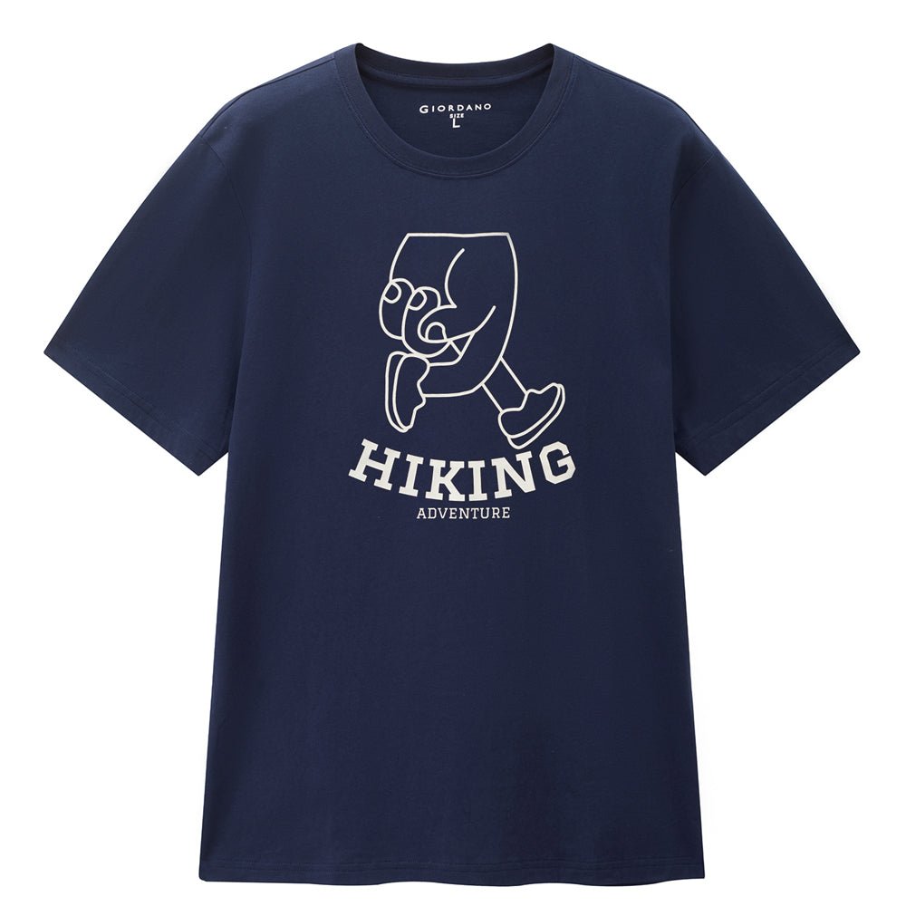 Giordano Men's Crew neck Short Sleeve Print Tee | Online Exclusive - first_variant_option_2 Premium Print Tee for Giordano