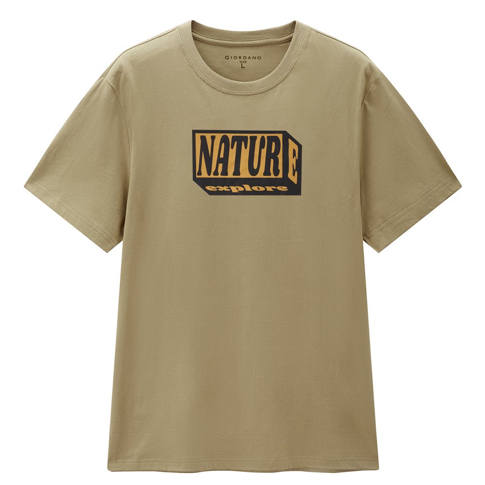 Giordano Men's Crew neck Short Sleeve Print Tee | Online Exclusive - first_variant_option_2 Premium Print Tee for Giordano