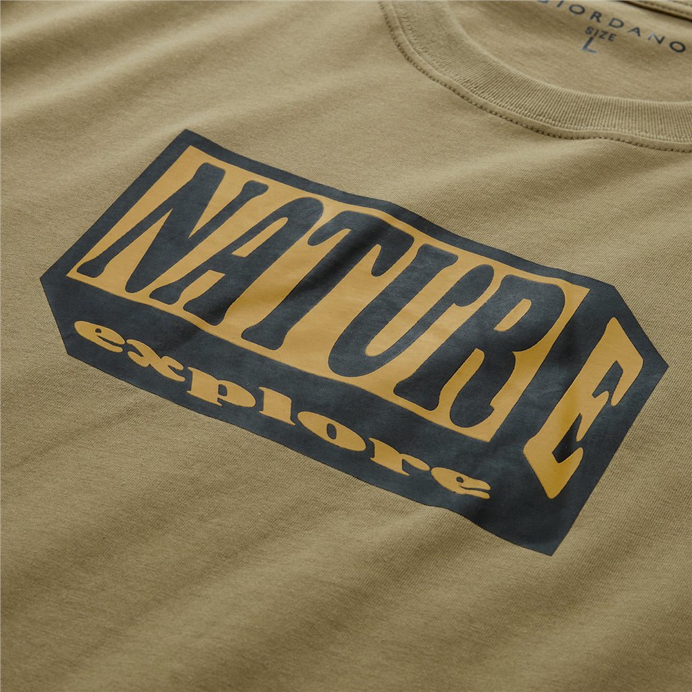 Giordano Men's Crew neck Short Sleeve Print Tee | Online Exclusive - first_variant_option_2 Premium Print Tee for Giordano