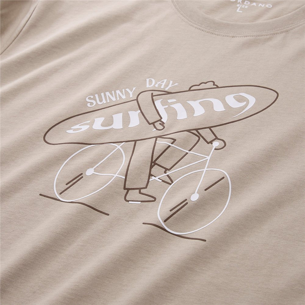 Giordano Men's Crew neck Short Sleeve Print Tee | Online Exclusive - first_variant_option_2 Premium Print Tee for Giordano