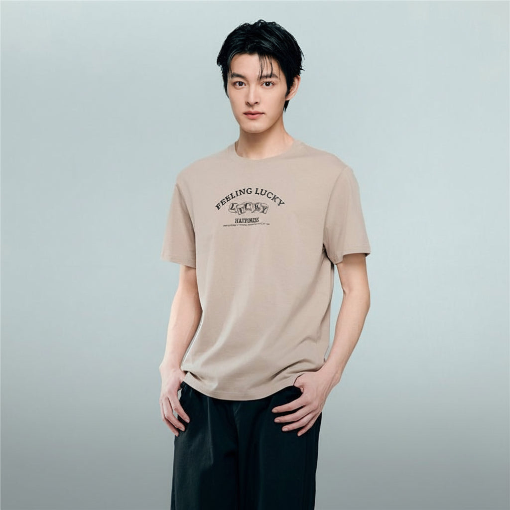 Giordano Men's Crew neck Short Sleeve Print Tee | Online Exclusive - first_variant_option_2 Premium Print Tee for Giordano
